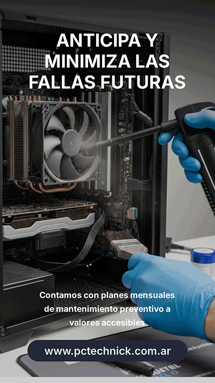 Mantenimiento preventivo para anticipar fallas de hardware